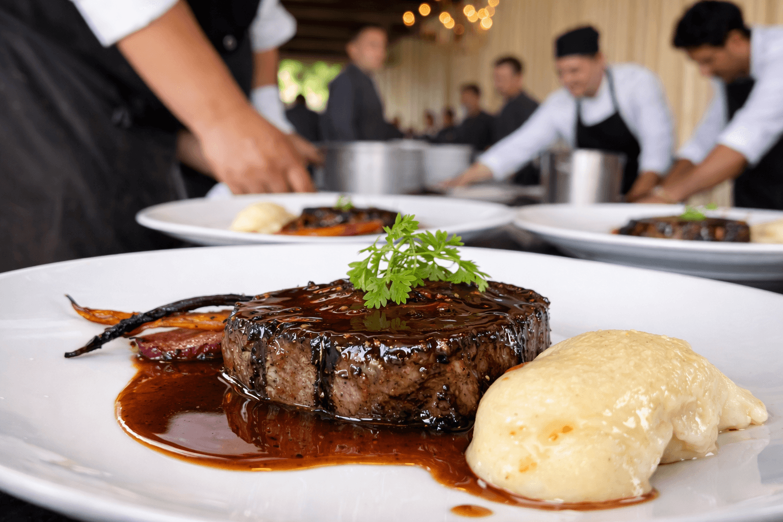 Filet plating — SP Catering